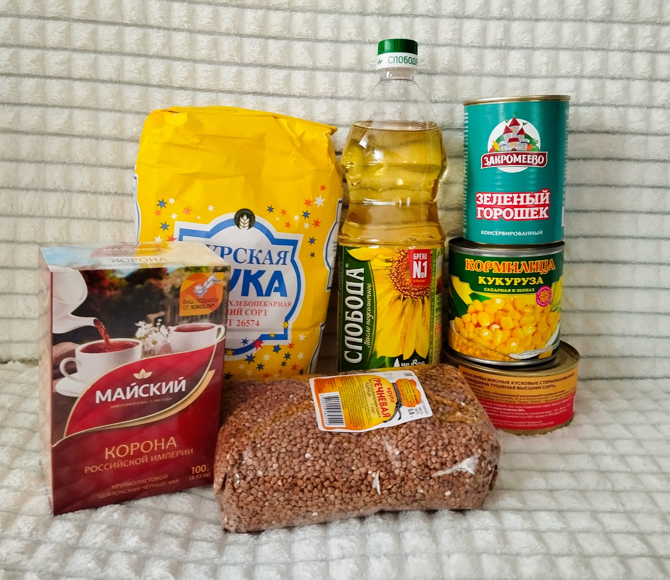 Состав продуктового набора для учащихся 1-4 классов на май